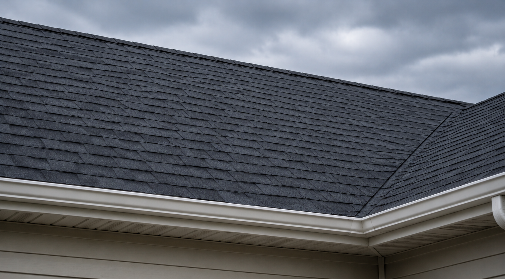 Fully repaired roof with new impact-resistant shingles